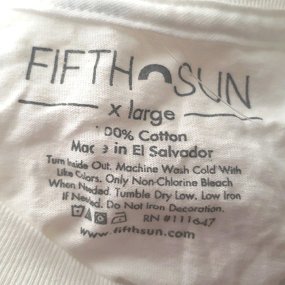 NWT FIFTH SUN "BE YOU" WHITE TSHIRT - Picture 3 of 3